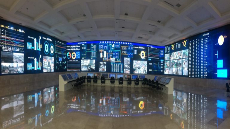 Highcolor provided a large-scale high-performance LED display solution for the big data center of Tianjin Special Steel Group, supporting the group’s fully upgraded intelligent production control system.