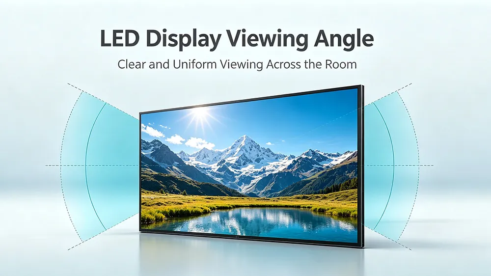 Led display viewing angle